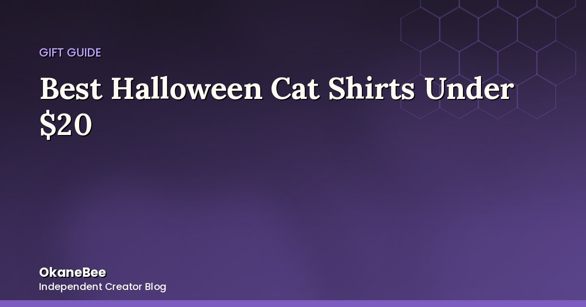 Best Halloween Cat Shirts Under $20