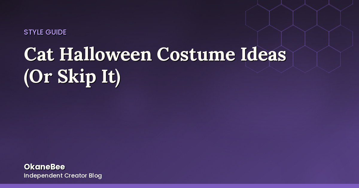 Cat Halloween Costume Ideas (And Why a Shirt Might Be Easier)