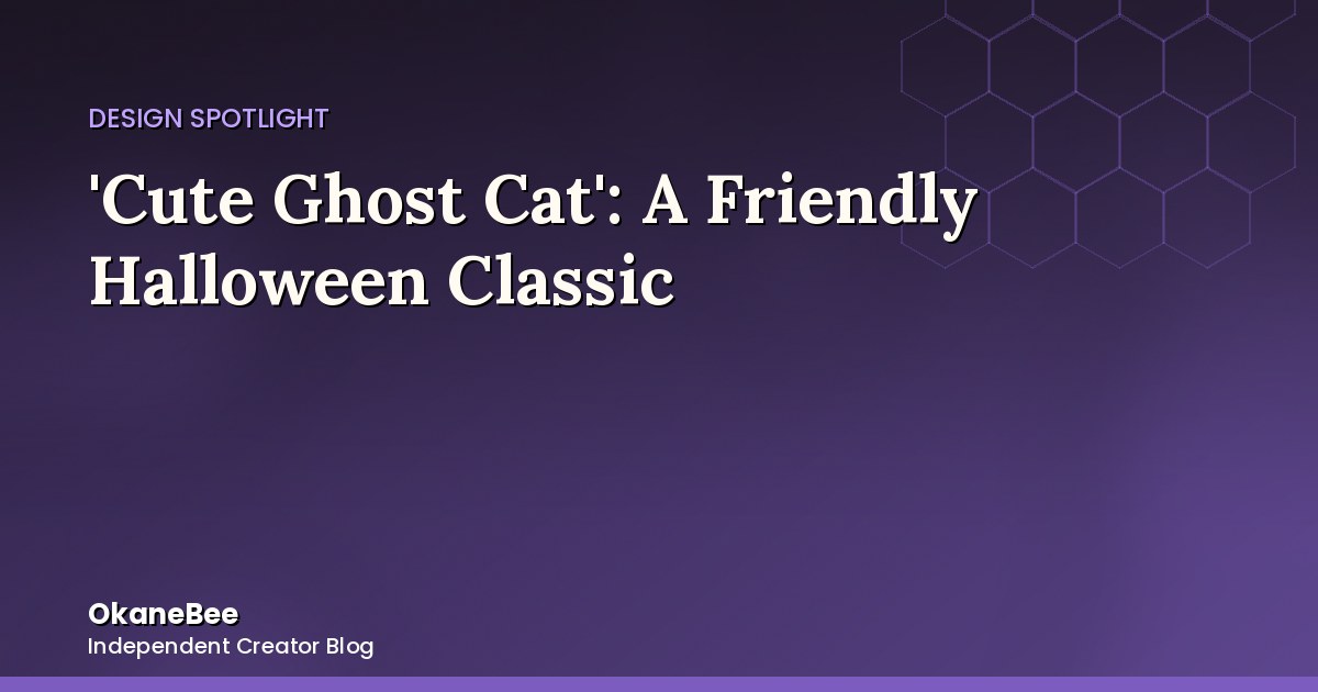 'Cute Ghost Cat': A Friendly Take on a Halloween Classic