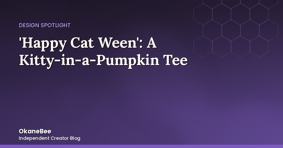 'Happy Cat Ween': A Kitty-in-a-Pumpkin Design for the Purely Cute Crowd