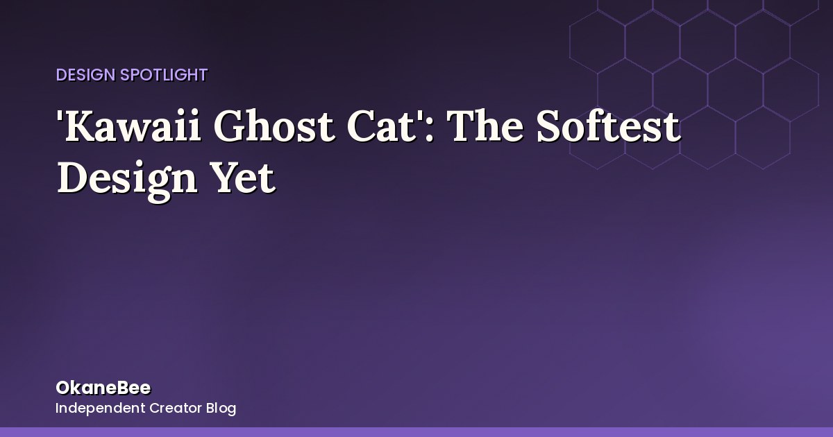 'Happy Halloween Cute Kawaii Ghost Cat': The Subcategory's Softest Design