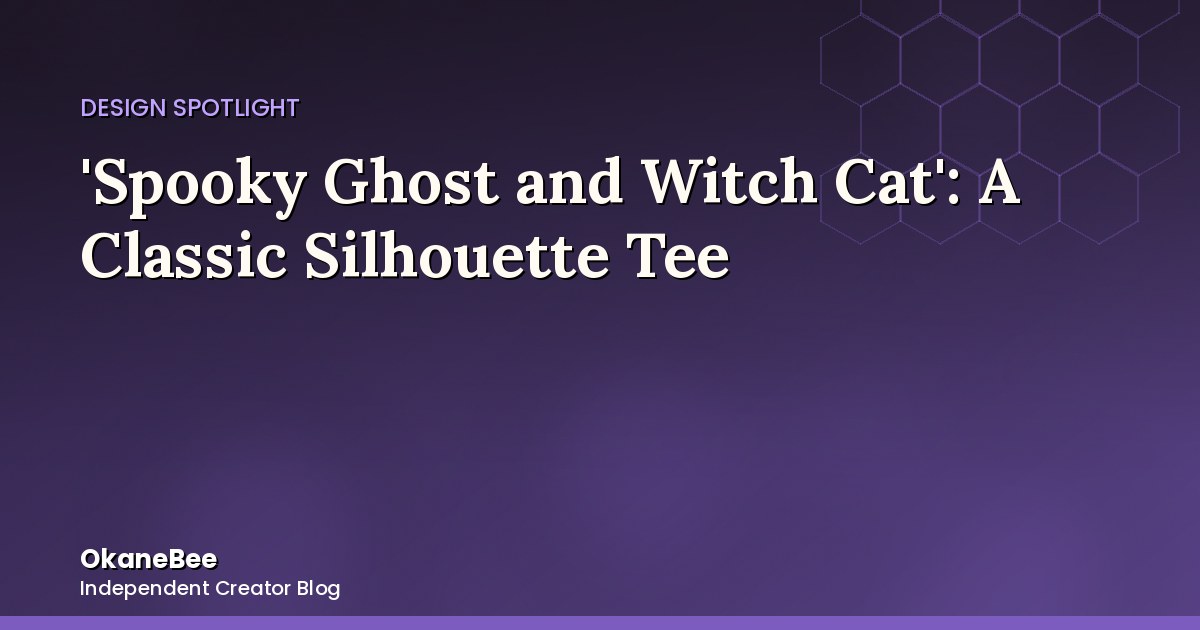 'Spooky Ghost and Witch Cat': The Subcategory's Most Classic Silhouette Design