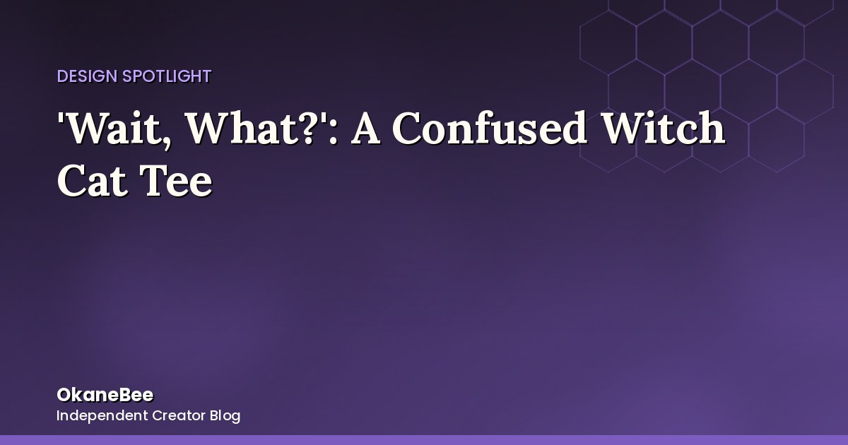 'Wait, What?': The Subcategory's First Confused Cat