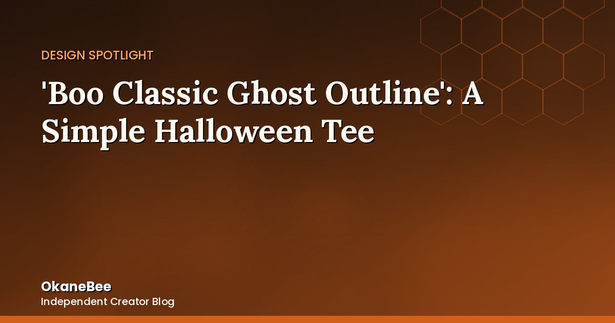 'Boo Classic Ghost Outline': As Simple as Halloween Gets