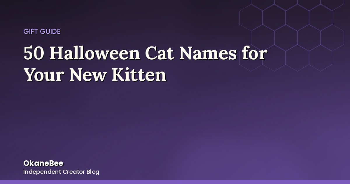 50 Halloween Cat Names for Your New Kitten