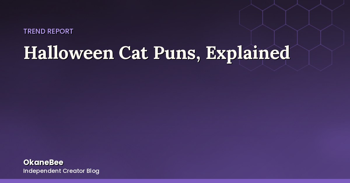 Halloween Cat Puns, Explained: The Joke Behind Every Design