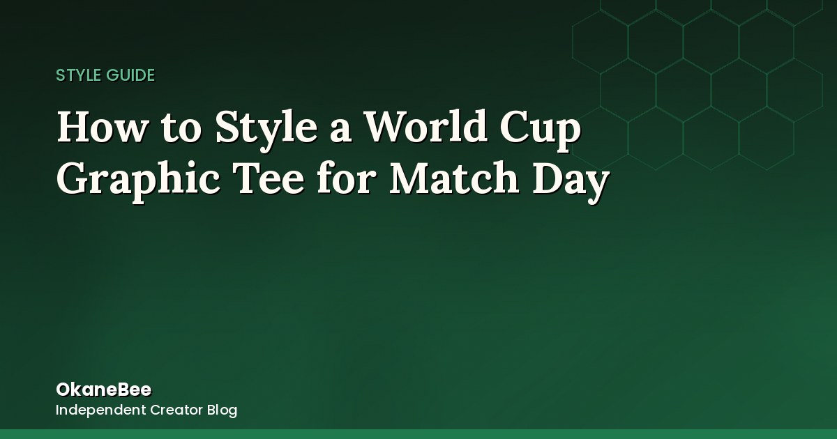 How to Style a World Cup Graphic Tee for Match Day