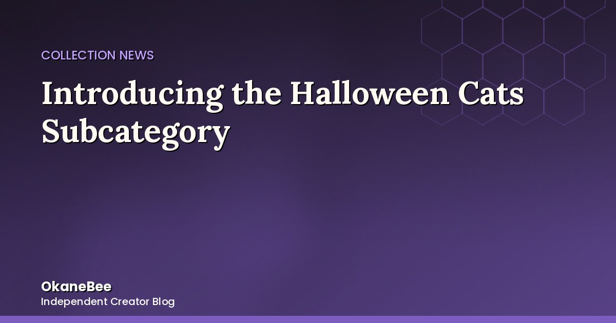 Introducing the Halloween Cats Subcategory